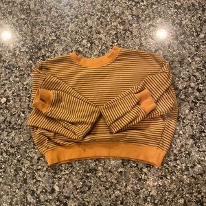 Stripped sweater crop